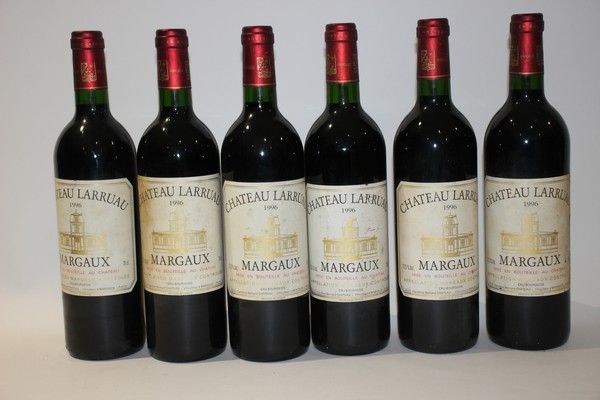 6 Blles CH. LARRUAU Margaux CB 1996