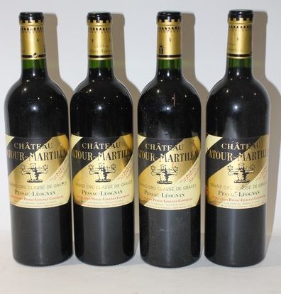4 Blles CH. LATOUR MARTILLAC Graves GCC,...