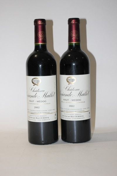 2 Blles CH. SOCIANDO-MALLET Haut-Médoc 2...