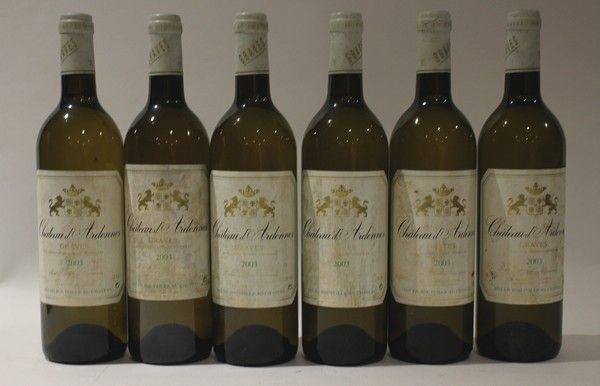 6 Blles CH. D'ARDENNES Graves blanc 2003