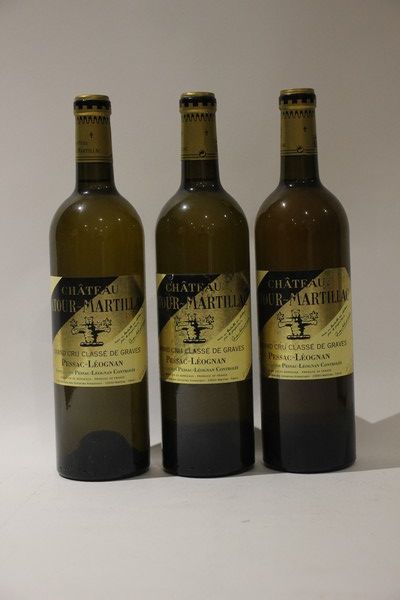 3 Blles CH. LATOUR MARTILLAC Graves GCC blanc...