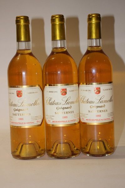 3 Blles CH. LAMOTHE GUIGNARD Sauternes GCC...