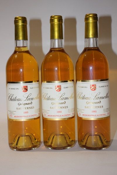 3 Blles CH. LAMOTHE GUIGNARD Sauternes GCC...