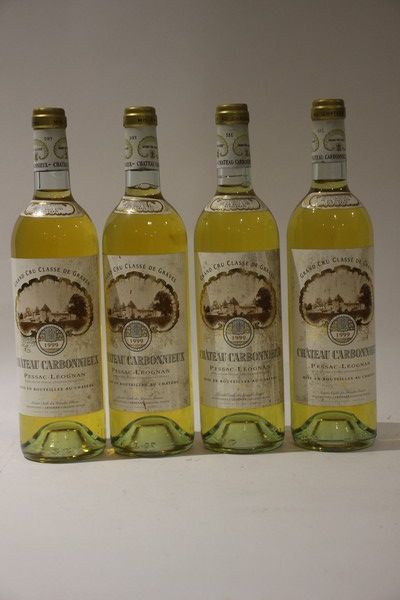 4 Blles CH. CARBONNIEUX Graves GCC blanc...