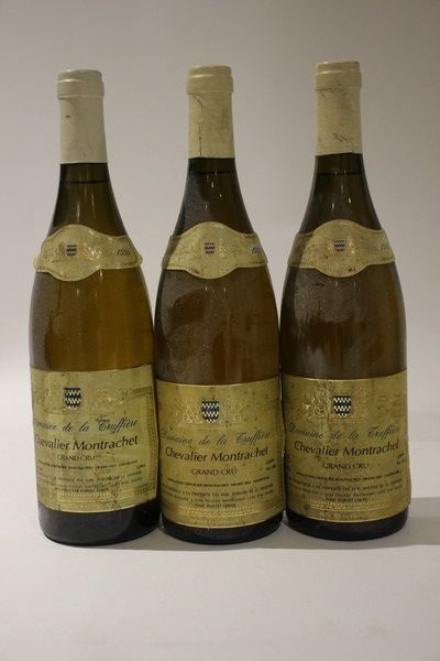 3 Blles CHEVALIER MONTRACHET GC mise Dom....