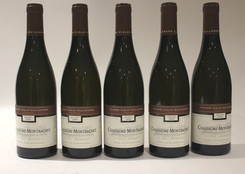 5 Blles CHASSAGNE MONTRACHET 1er Cru Morgeot...