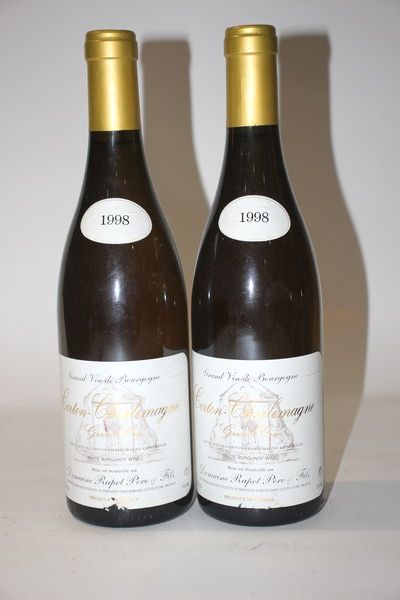 2 Blles CORTON CHARLEMAGNE GC mise Dom. Rapet...