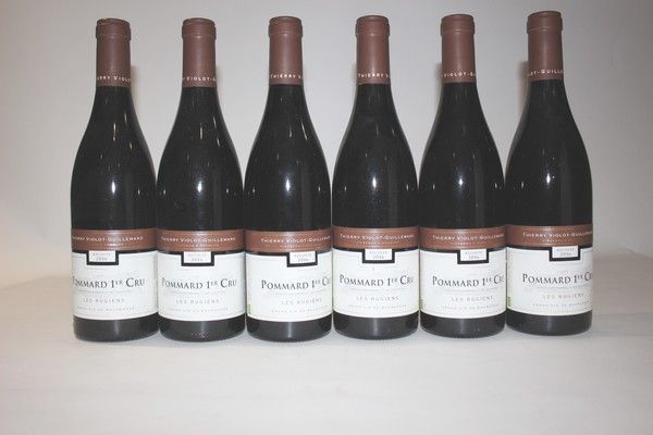 6 Blles POMMARD 1er Cru Rugiens mise Dom....