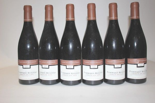 6 Blles POMMARD 1er Cru Rugiens mise Dom....