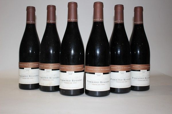 6 Blles POMMARD 1er Cru Rugiens mise Dom....