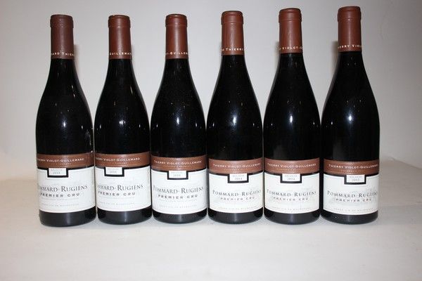 6 Blles POMMARD 1er Cru Rugiens mise Dom....