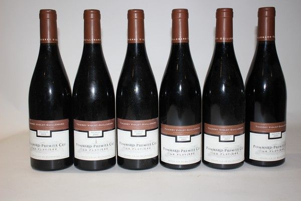 6 Blles POMMARD 1er Cru La Platière mise...