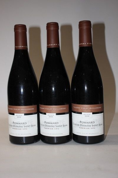 3 Blles POMMARD 1er Cru Clos de Derrière...