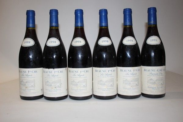 Lot de 6 Blles mise Dom. Parigot Prop. comprenant...