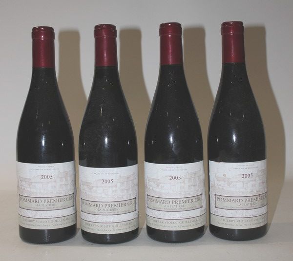 4 Blles POMMARD 1er Cru La Platière mise...