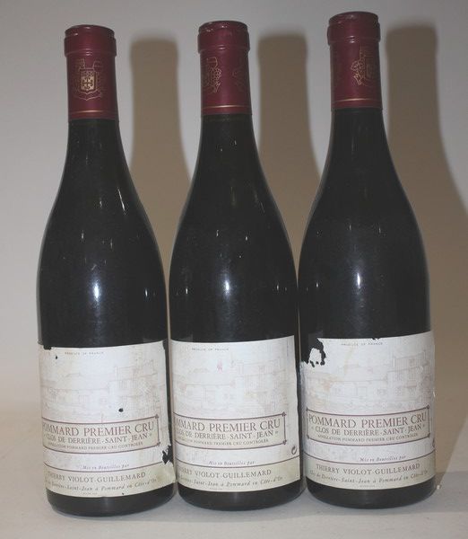 3 Blles POMMARD 1er Cru Clos de Derrière...