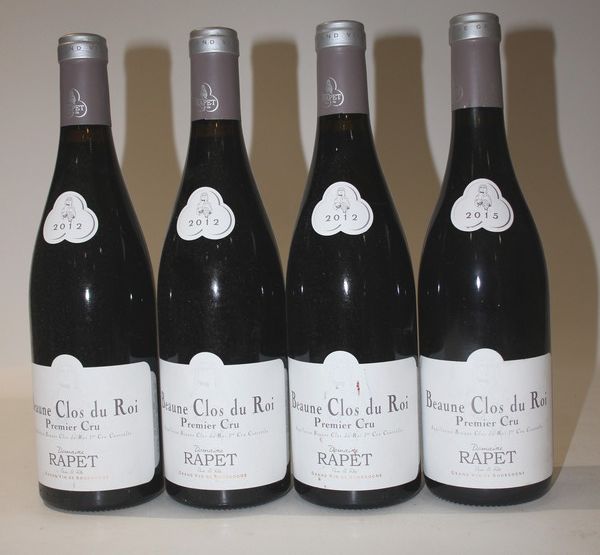 4 Blles BEAUNE 1er Cru Clos du Roi mise Dom....