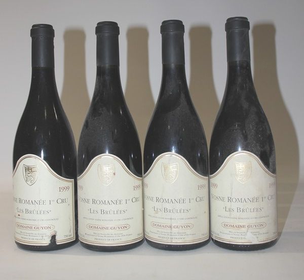 4 Blles VOSNE ROMANÉE 1er Cru Les Brûlées...