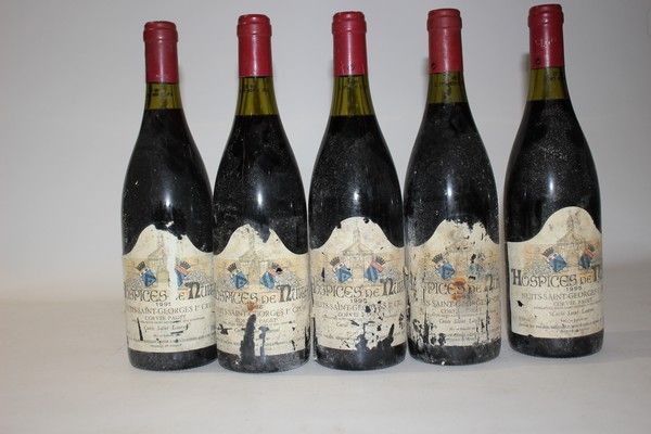 5 Blles NUITS SAINT-GEORGES 1er Cru Corvée...