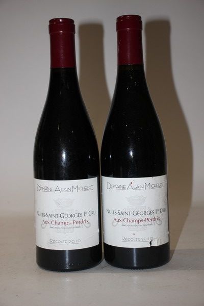 2 Blles NUITS SAINT-GEORGES 1er Cru Aux Champs...