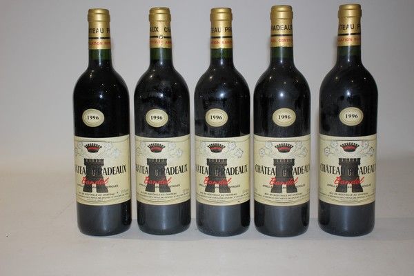 5 Blles CH. PRADAUX Bandol 1996