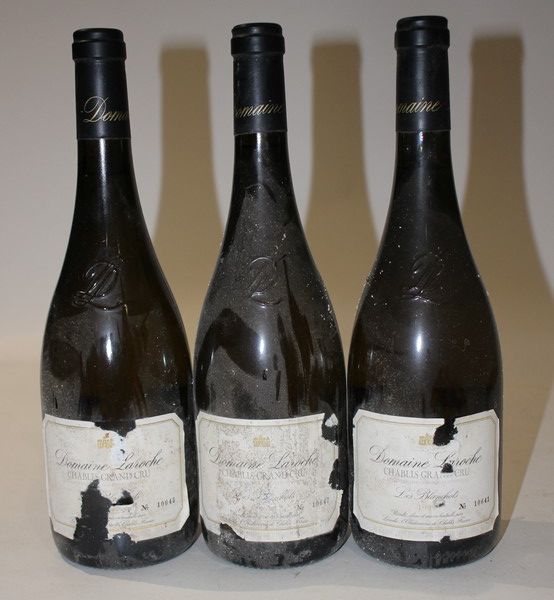 3 Blles CHABLIS GC Les Blanchots mise Domaine...