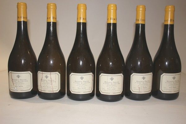 6 Blles VOUVRAY Vigne blanche "Réserve Privée"...