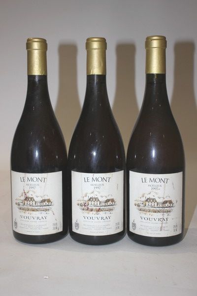 3 Blles VOUVRAY moelleux Le Mont mise Dom....