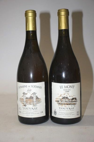 2 Blles VOUVRAY Domaine de Vodanis mise Huet...