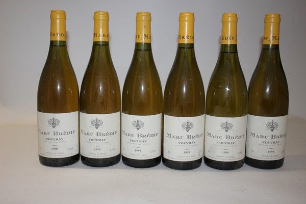 6 Blles VOUVRAY mise Marc Brédif 1999