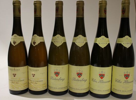 Lot de 6 blles mise Dom. Zind Humbrecht comprenant...
