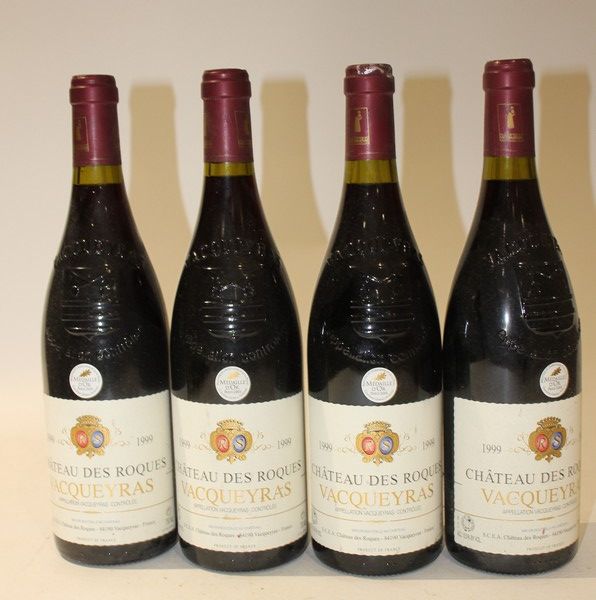 4 Blles CHÂTEAU DES ROQUES Vacqueyras 19...