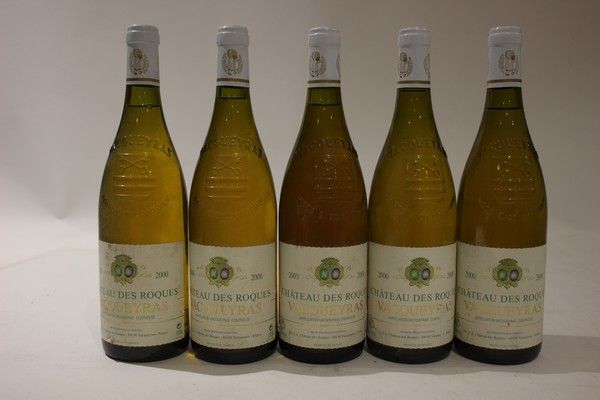 5 Blles CHÂTEAU DES ROQUES Vacqueyras blanc...