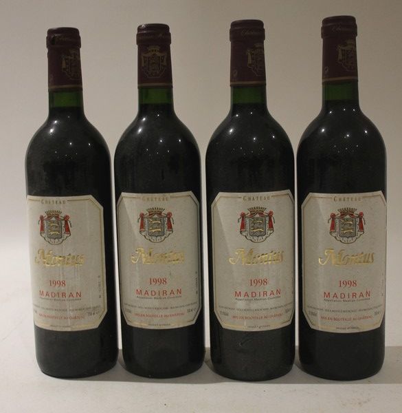 4 Blles MADIRAN mise Château Montus 1998