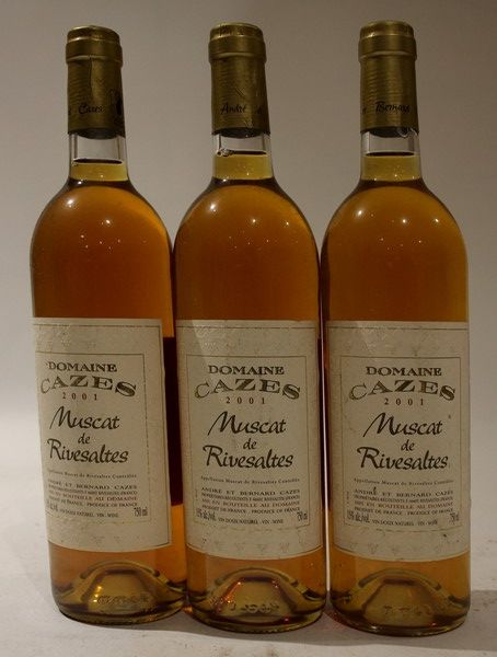 3 Blles VDN MUSCAT DE RIVESALTES mise Domaine...