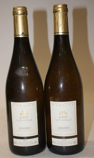 2 Blles JASNIÈRES blanc mise Domaine Aubert...