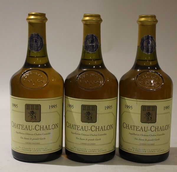 3 Blles CHÂTEAU CHALON Vin Jaune mise Voiteur...