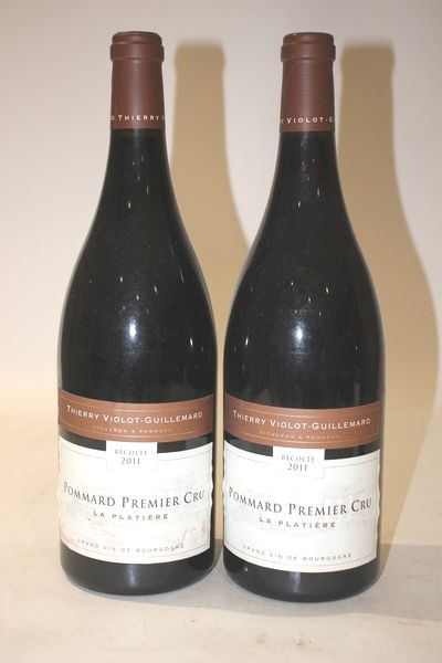 2 Mags POMMARD 1er Cru La Platière mise Violot-Guillemard...
