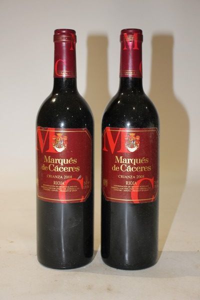 2 Blles RIOJA mise Marqués de Caceres Crianza...