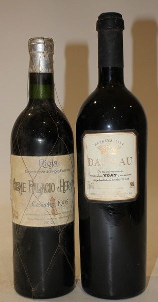 Lot de 2 blles de vins d'Espagne comprenant...