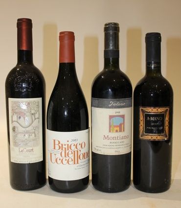 Lot de 4 blles de vins italiens comprenant...