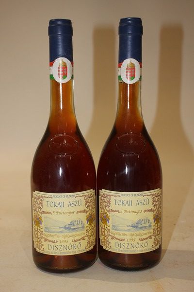2 x 50 cl TOKAJI ASZU 5 Puttonyos mise Disznoko...