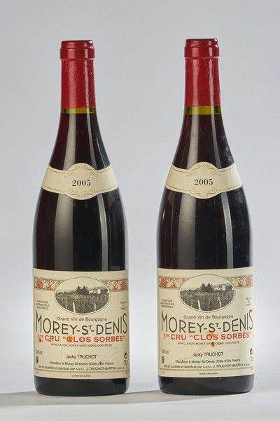 2 Blles MOREY SAINT DENIS 1er Cru Clos Sorbés,...