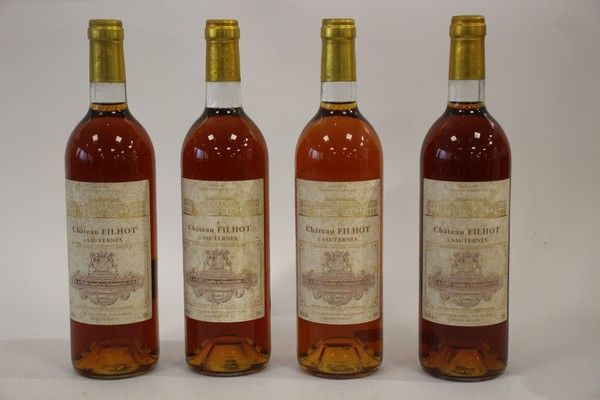 4 Blles CH. FILHOT Sauternes GCC 1996