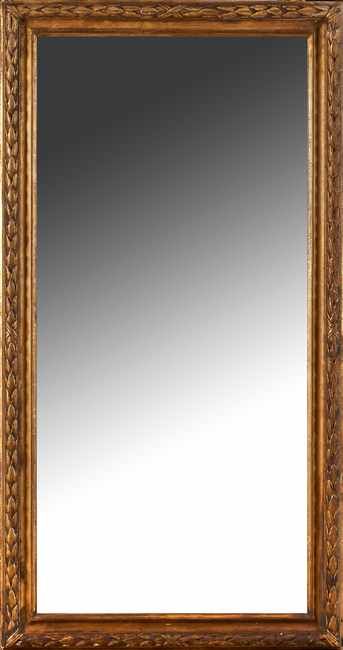 IMPORTANT MIROIR rectangulaire dans un cadre...