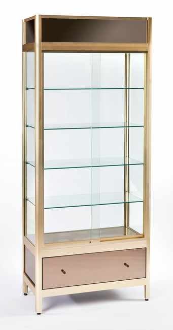VITRINE rectangulaire électrifiée à deux...