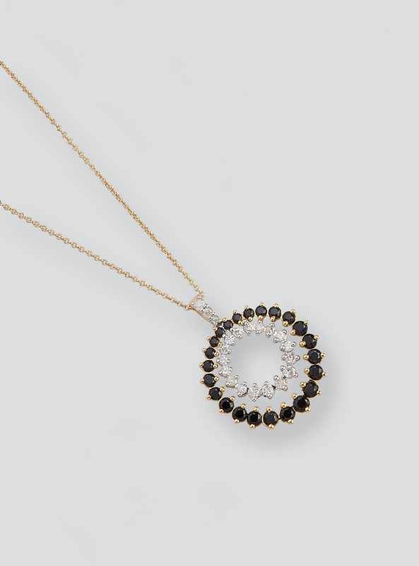 COLLIER en or jaune (375) avec pendentif...