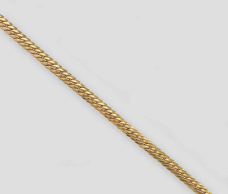COLLIER MAILLE ANGLAISE en or (750).