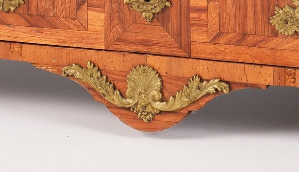COMMODE rectangulaire en bois de placage,...