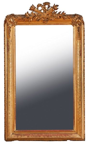 GRAND MIROIR rectangulaire de cheminée dans...